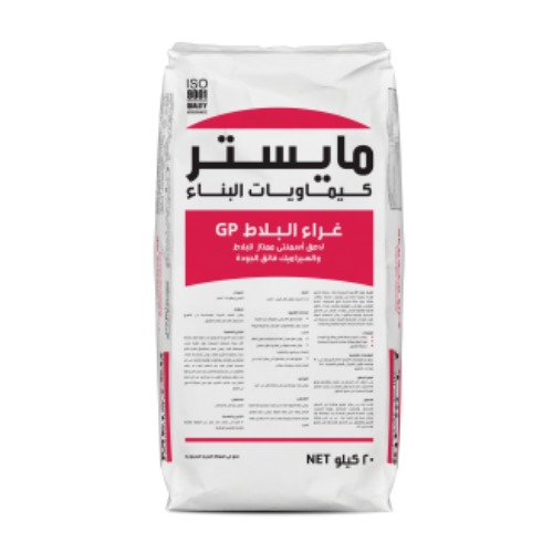 غراء بلاط GP مايستر كيس 20 كجم خليط اسمنتي، أبيض-رمادي | نسما بترجي